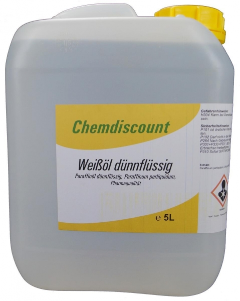 5Liter Weißöl dünnflüssig, Paraffinum perliquidum, entspricht PH. EUR