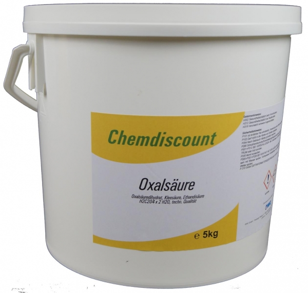 5kg Oxalsäure-Pulver (Kleesäure, Ethandisäure), min 99,6%