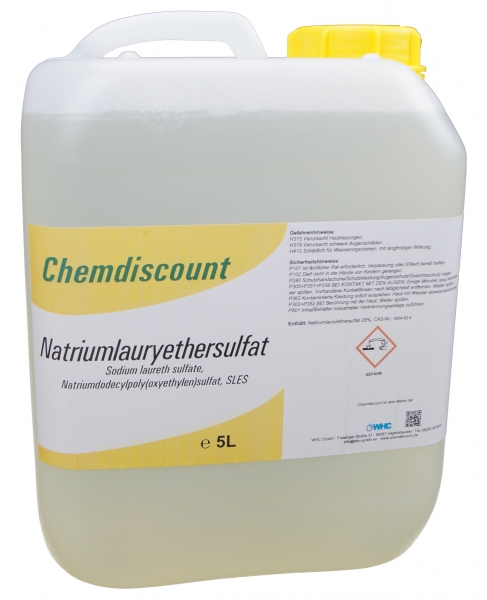 10Liter (2x 5Liter) Natriumlaurylethersulfat (28%, flüssig), Sodium Laureth Sulfate SLES