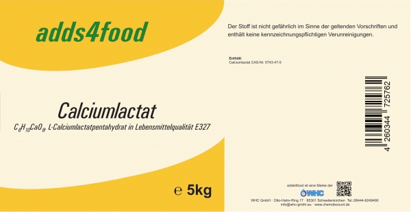 25kg Calciumlactat Lebensmittelqualität E327