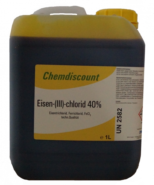 5Liter (ca. 7,5 kg) Eisenchlorid 40%ige Lösung