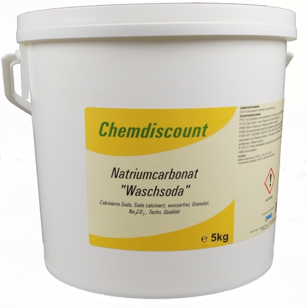 5kg Natriumcarbonat Na2CO3 (Waschsoda, kalzinierte Soda), Granulat